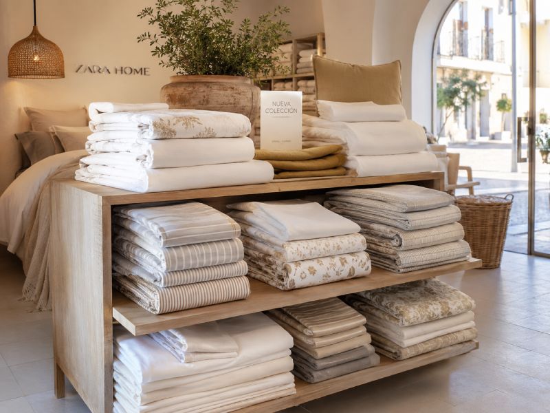 Home textiles supplied by AM Textiles to buyers in Spain